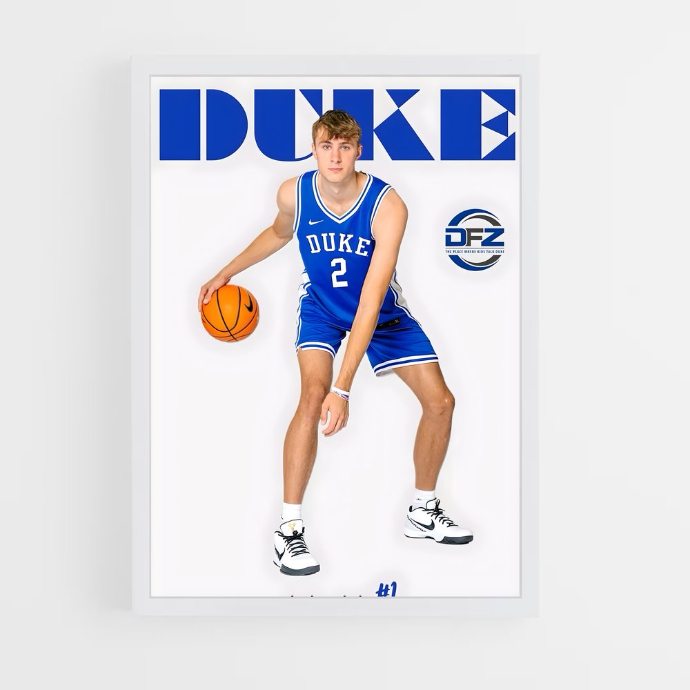 Poster Basket en Bleu – affiche Basketball (vue 3)